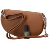 Delami trendy dámská kožená kabelko-ledvinka 1095 COGNAC