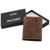 Bellugio pánská kožená peněženka na výšku THEO hnědá