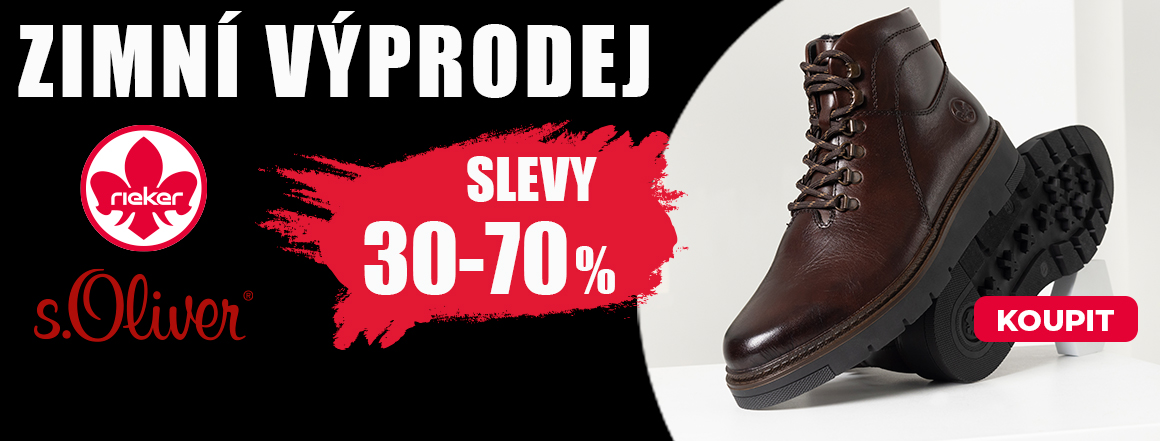 Zimní výprodej Rieker 30-60%
