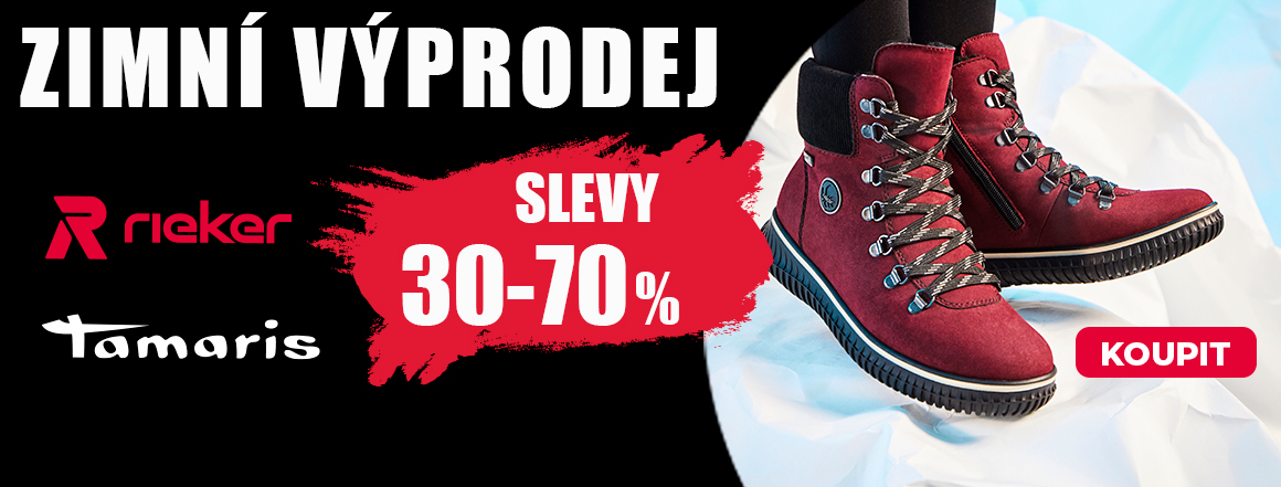Zimní výprodej 30 - 60 %