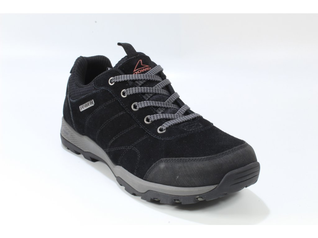 Pánská obuv Power POW936  kožené černé, zdravá obuv pro zdravou chůzi