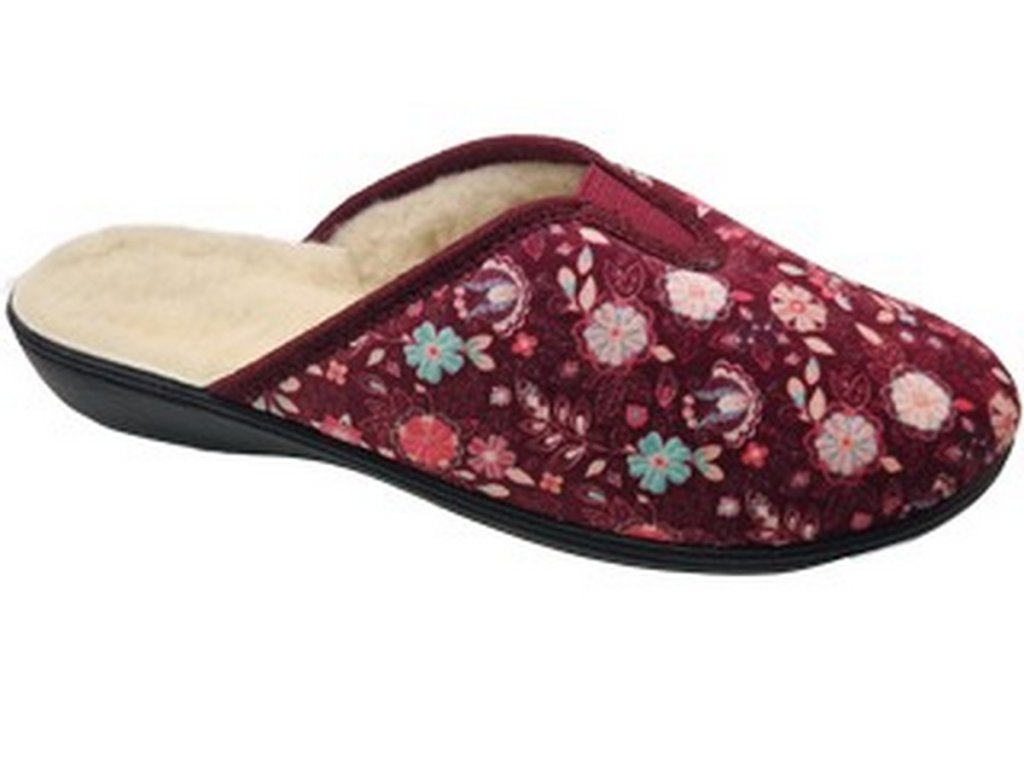 Dámské domácí pantofle Adanex 29840 vyteplené vlnou