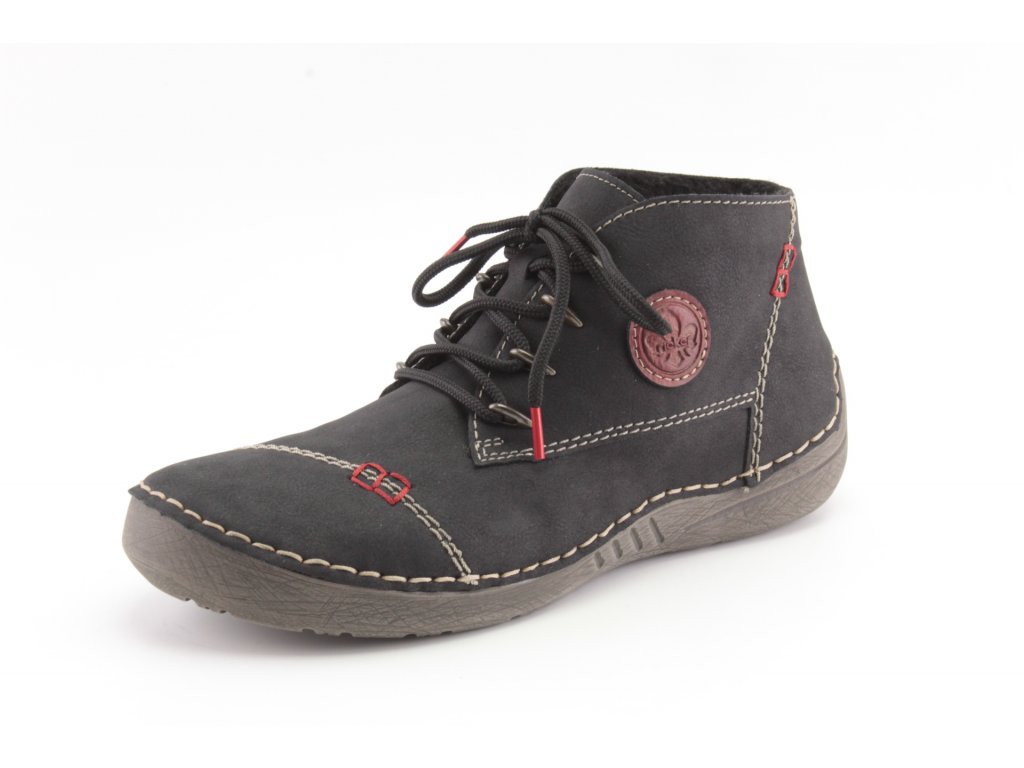 Dámské zimní boty Rieker DZ 52502-00 černé (Barva černá, Velikost 42)