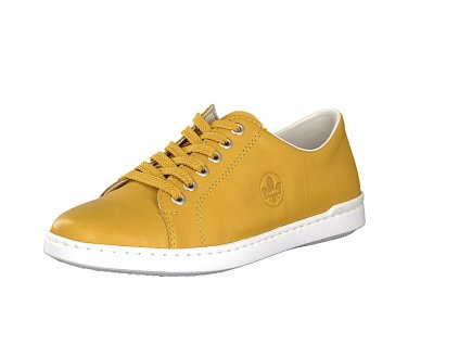 Dámské boty Rieker kožené DC L2710-68 (Barva žlutá, Velikost 41)