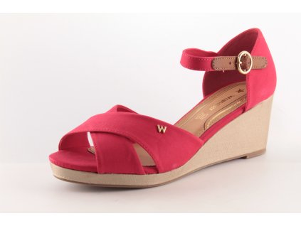 Dámské sandály Wrangler DL WL01520A AKCE (Barva červená, Velikost 41)