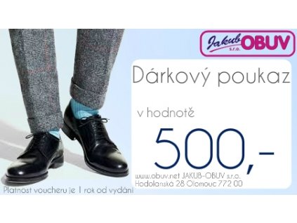 Pánský dárkový poukaz 500,-