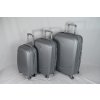 Sada cestovních kufrů 3ks model 606 velikosti M, L a XL barva stříbrná