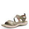 Dámské sandály 8-28761/44 zelené širší (H)