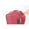 Cestovní kufr 2021 TEXTILNÍ s expandérem malý bordó