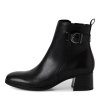 Dámské kožené kotníkové boty Marco Tozzi 2-25317/45 černé