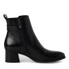 Dámské kožené kotníkové boty Marco Tozzi 2-25317/45 černé