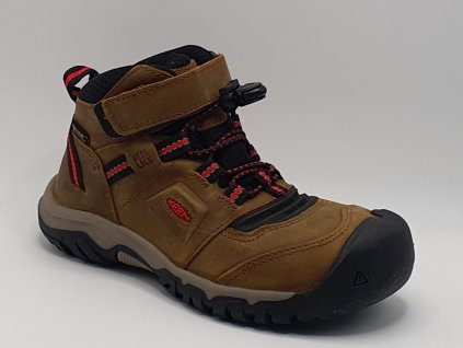 KEEN RIDGE FLEX MID WP, bison/red carpet, s membránou KEEN.DRY