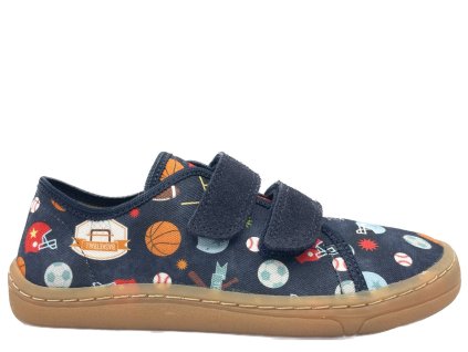 DETSKE BAREFOOT TENISKY FRODDO BAREFOOT CANVAS BLUE+ 3