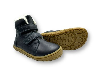 LURCHI NIK BAREFOOT NAPPA NAVY - ZIMNÉ TOPÁNKY