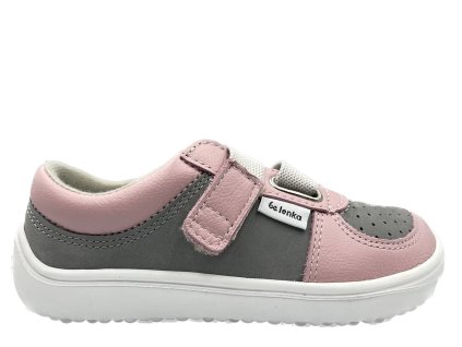 Detské barefoot tenisky Be Lenka Fluid Pink & Grey kópia 5