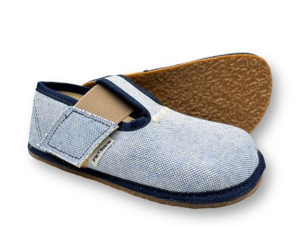 Barefoot papuce PEGRES modre3