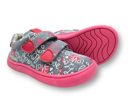 Detske barefoot topanky PROTETIKA ROBY FUXIA3
