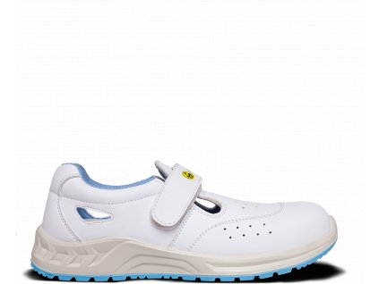 Biele pracovné sandále BENNON - White O1 ESD Sandal