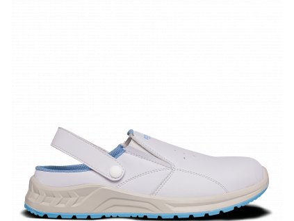 Zdravotné pracovné sandále BENNON - White OB Slipper - biele