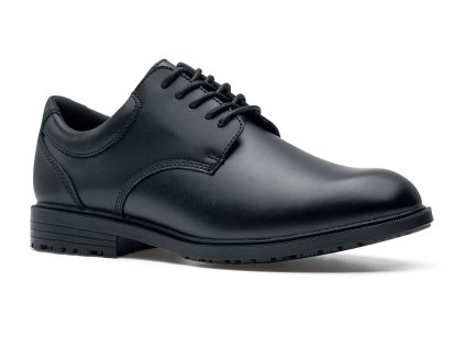 čierna pánska obuv manažerska kožená poltopánky 6
