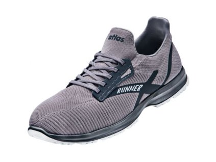 Bezpečnostná poltopánka - Atlas Runner 65 S1P ESD SRC - šedá - čierna 23907