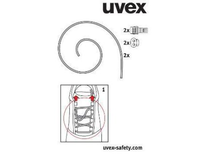 Šnúrky elastické pre obuv uvex 1 9591