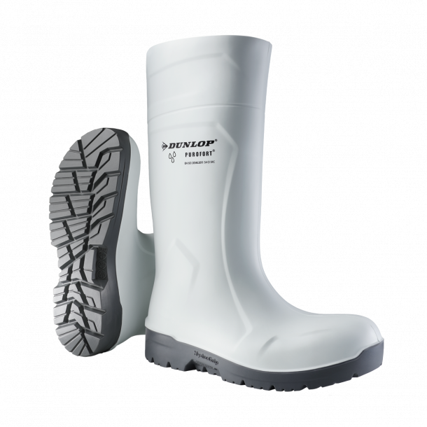 Biele bezpečnostné čižmy DUNLOP - Purofort HydroGrip Safety S4 CB71431 44509 Veľkosť: 48