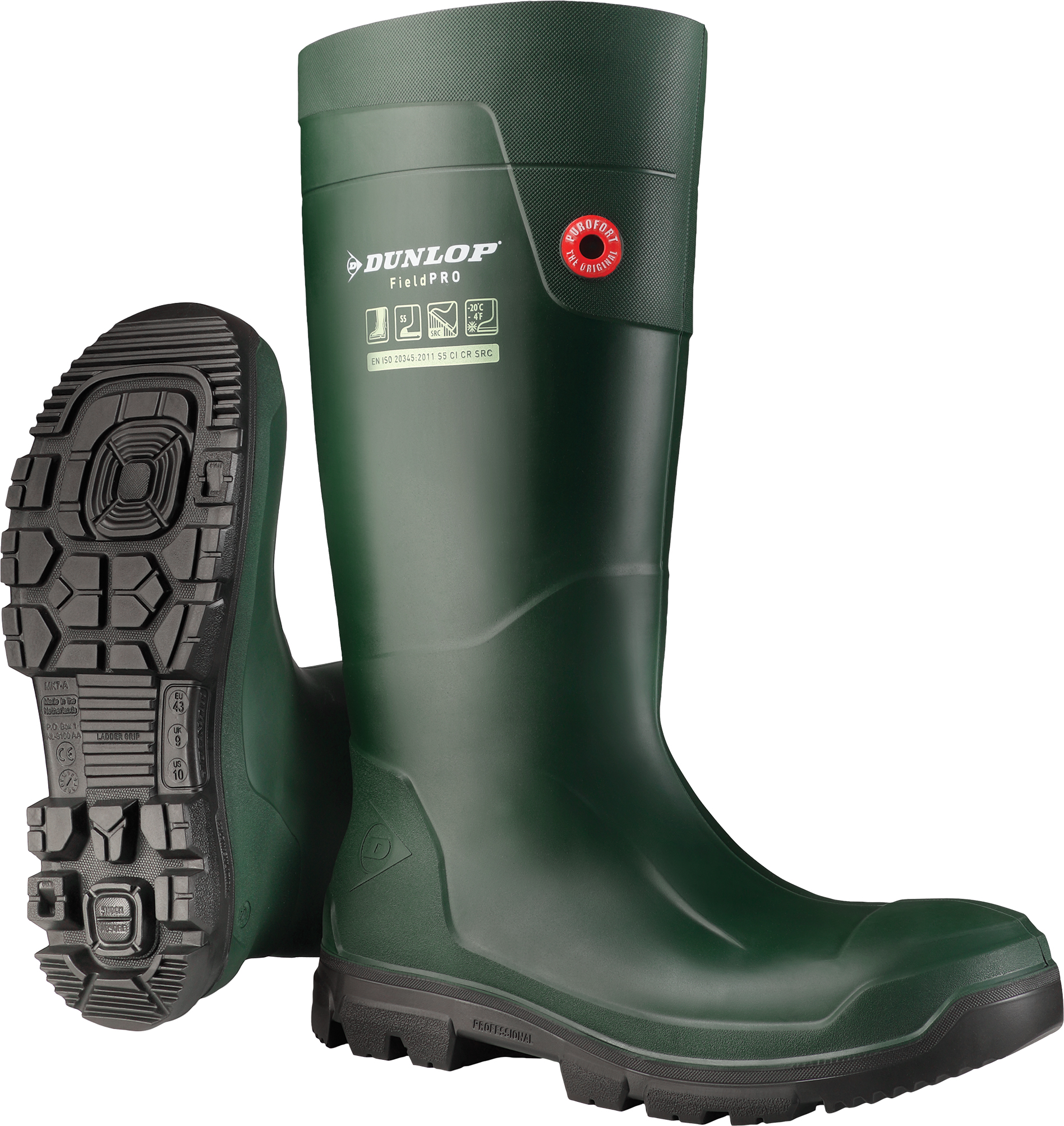Bezpečnostné čižmy DUNLOP - Purofort Field Pro Green S5 EG62E33 45501 Veľkosť: 35