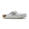 Pánska biela Zdravotná obuv BIRKENSTOCK - Boston ESD White 54273