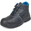 Bezpečnostná členková zateplená obuv Cerva Raven XT S3 CI SRC - čierna-modrá