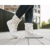 Zimné barefoot topánky Be Lenka Snowfox Woman - Pearl White (Veľkosť 36)