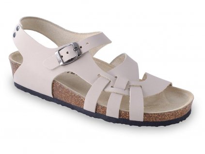 Grubin zdravotní dámská kožená obuv Pisa sandále béžové 0203550