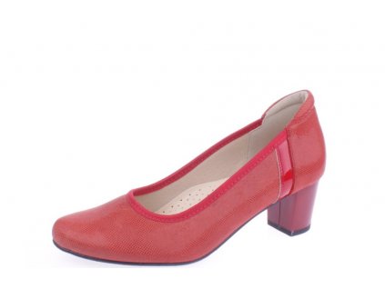2409 boty jana 2850 cervene damske kozene lodicky