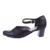 Boty JANA 3167 černé dámské kožené lodičky