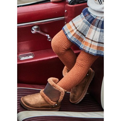 Detské pančuchy - Hnedá (Veľkosť 140)