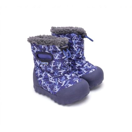 Chlapčenská zimná obuv s membránou D.D.Step AQUA-TEX - Modrá (Veľkosť 27)