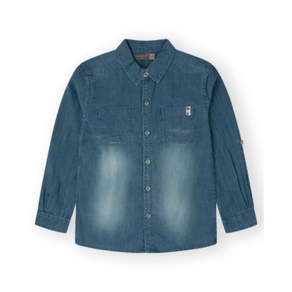 Chlapčenská rifľová košeľa - Modrá (Veľkosť 116)