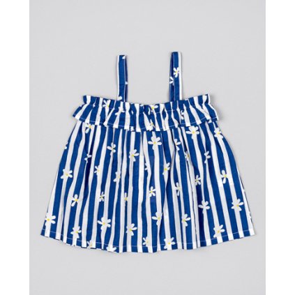 Dievčenský letný top na ramienka - Modrá (Veľkosť 152)