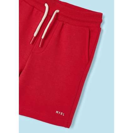 MAYORAL bavlnené chlapčenské kraťase - Červená (Veľkosť 104)