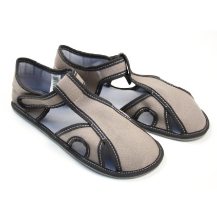 EF barefoot chlapčenské papuče - Sivá (Veľkosť 30)