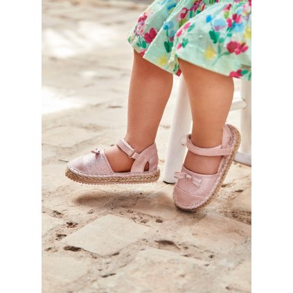 MAYORAL dievčenské plátené balerínky - Ružová (Veľkosť 21)