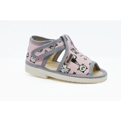 Dievčenské prezúvky WANDA KAROLÍNA - Ružová (Veľkosť 20)