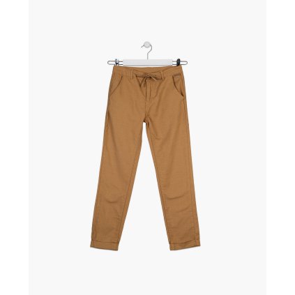 Chlapčenské športovo-elegantné nohavice - Hnedá (Veľkosť 152)