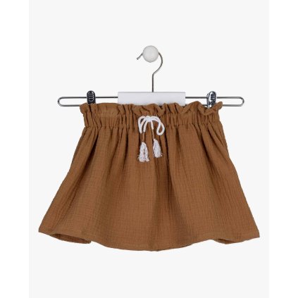 Dievčenská letná sukňa - Hnedá (Veľkosť 116)