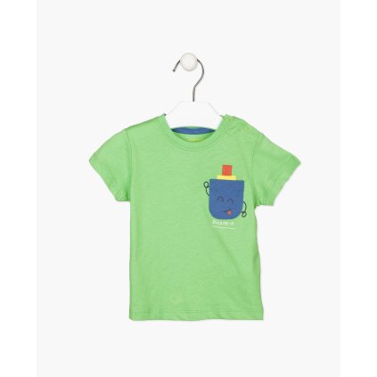 Chlapčenské tričko s potlačou - Zelená (Veľkosť 92)