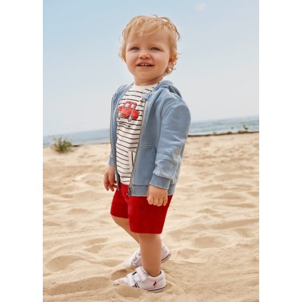 Chlapčenské bermudy - Červená (Veľkosť 80)