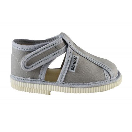 Detské prezúvky WANDA LIBOR - Sivá (Veľkosť 23)
