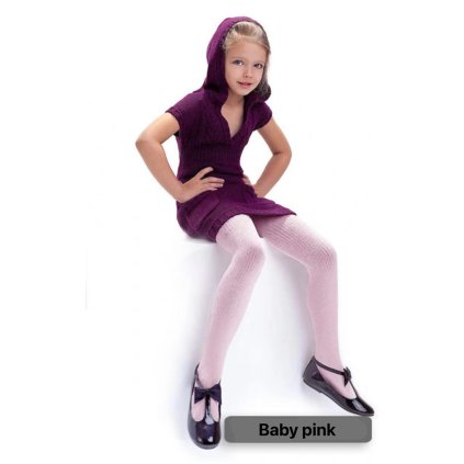 Detské vrúbkované pančuchy AGATKA 100den (Veľkosť 122/128)