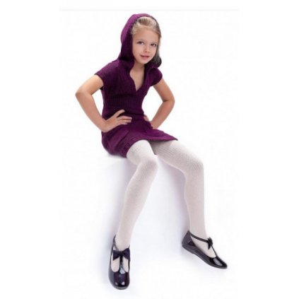 Detské vrúbkované pančuchy AGATKA 100den (Veľkosť 146/152)