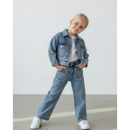 3 dielny dievčenský rifľový set MM 831